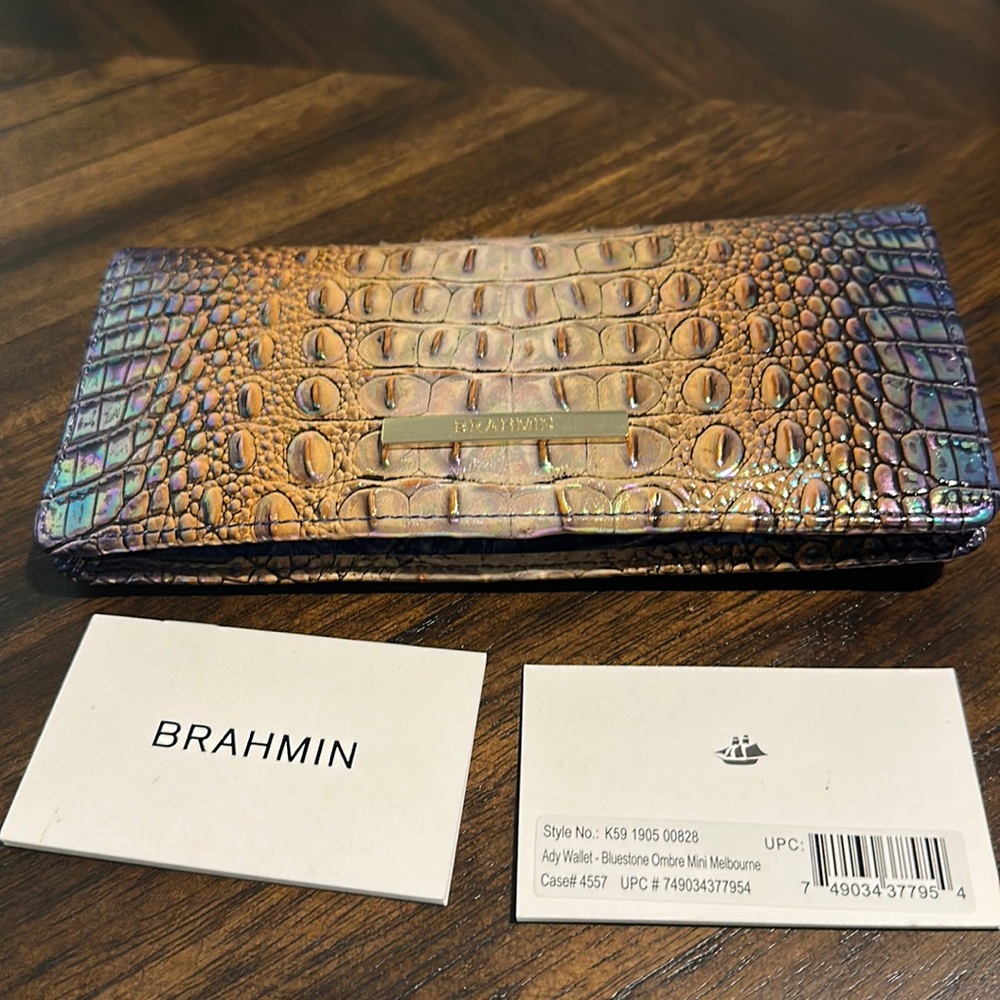 Brahmin Ady Wallet Bluestone ombré